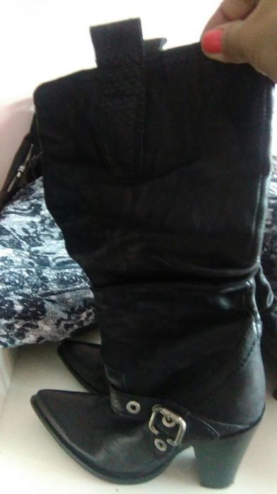 Италиански ботуши от естествена кожа НАМАЛЕНИ!!