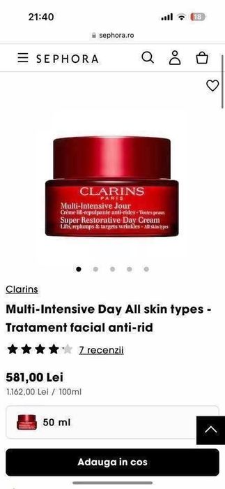 Clarins Crema si Ser