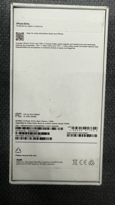 Iphone 16 pro 128G