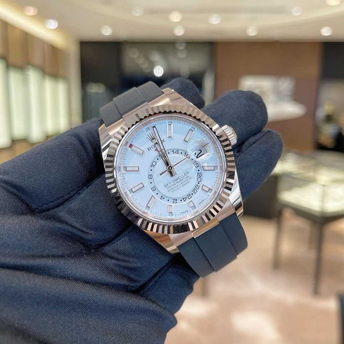 rolex sky-dwller 42mm rubber