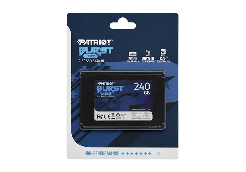 Жесткий диск SSD 240 Gb SATA 2.5 - slim 7mm PATRIOT .