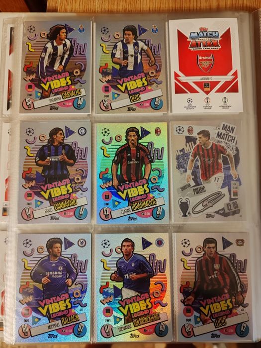 Album Match Attax 24/25 UCL completat partial 173 Topps rare limited edition