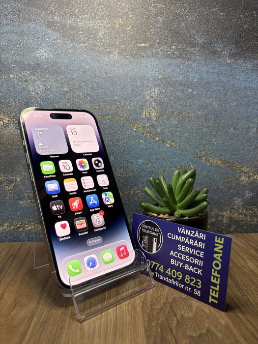 Iphone 14 Pro/128 GB/Garantie 2Ani Centrul de Telefoane/Rate