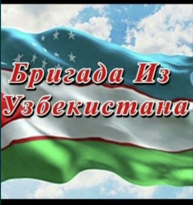 Строительная бригада из Узбекистана