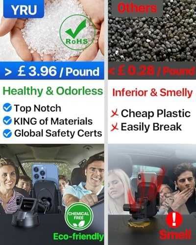 Супер здрав държач за телефон за кола стабилен, здрав, анти-разклащане