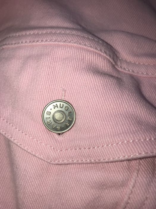Pink denim Mugler Л размер