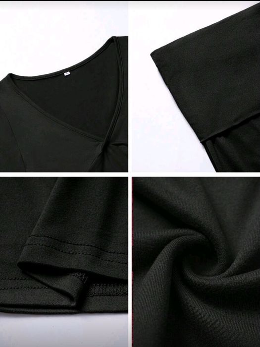 Нов дамски комплект от две части – Кроп топ и панталон чарлстон