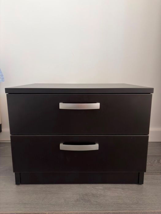 Set 2 noptiere negre 50x38x39 cm