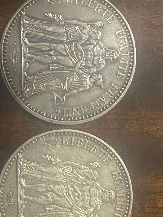 Сребърни франкове от 1965 година -2 броя