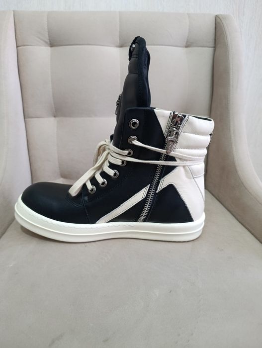 Ботинки Rick owens Geobasket x chrome hearts