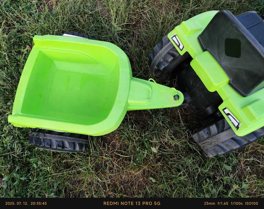 Tractor Smoby Farmer Max cu remorca, stare buna, foarte putin folosit