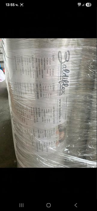 Матраци Made in Italy 160/190 двулицев твърдо и меко нови на ролка
