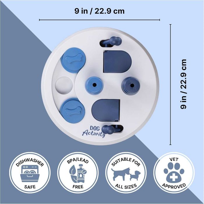 Интерактивна играчка за куче TRIXIE–пъзел за лакомства, Ниво 2, ф23 см