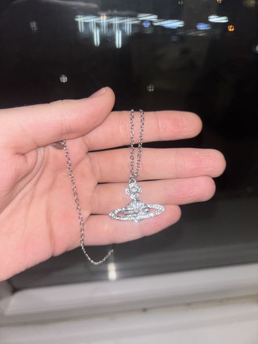 Lant Vivienne Westwood Iced Out Orb Necklace 50cm