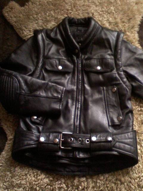 Естествена кожа уникално  яке /"Pepe jeans "яке с  гъши пух