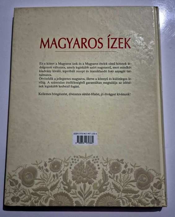 Carte de bucate "Magyaros Ízek" – rețete maghiare, ediție