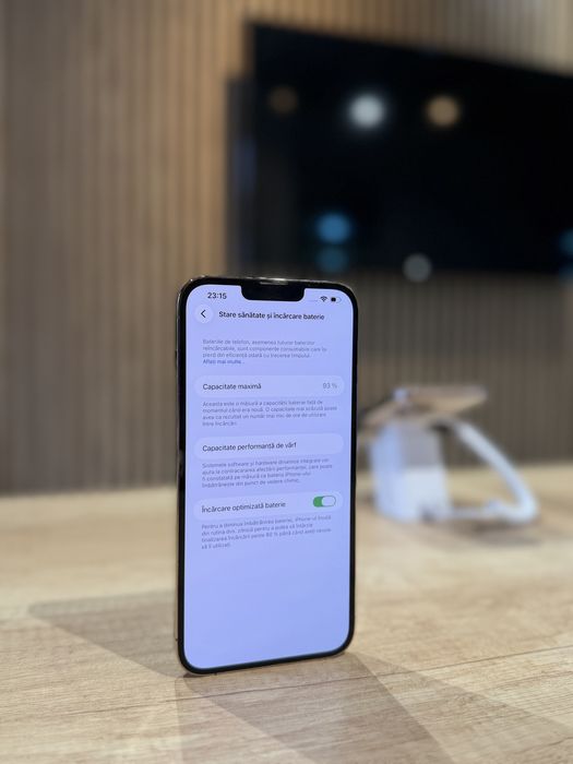 **ATS GSM**iPhone 13 Pro Max 128Gb Gold/Baterie93%/Fact+Gar 12 luni