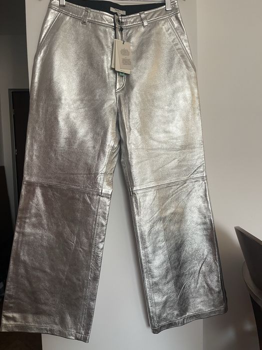 Pantaloni Pepe jeans, piele naturala