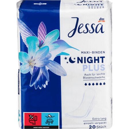 Jessa Absorbante maxi night plus, 20 buc, 6 pachete