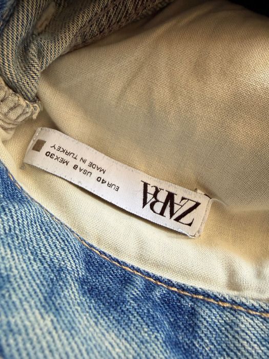 ZARA Дамски стилни широки дънки