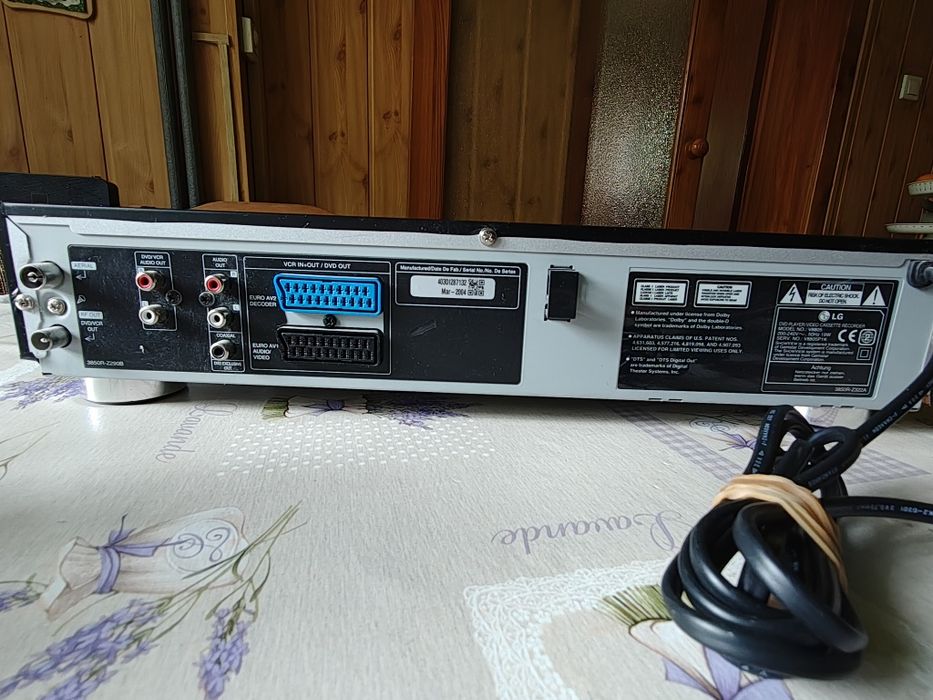DVD recorder LG, VHS