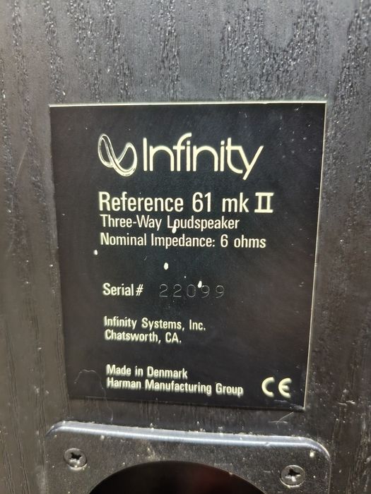 Тонколони INFINITY Reference 61 mk II