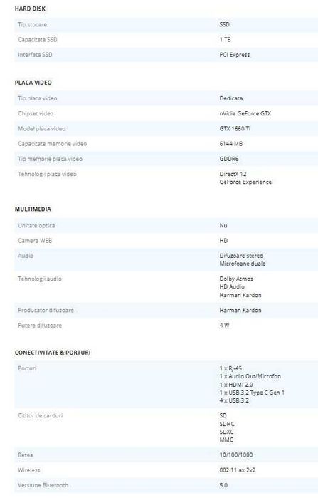 Laptop Gaming Lenovo Legion 5 17ARH05H 17.3inch