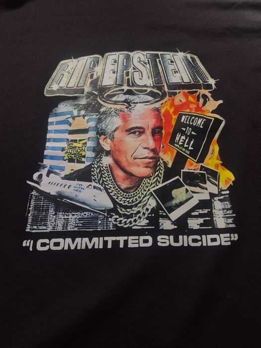 Футболка RIP Epstein / Джеффри Эпштейн