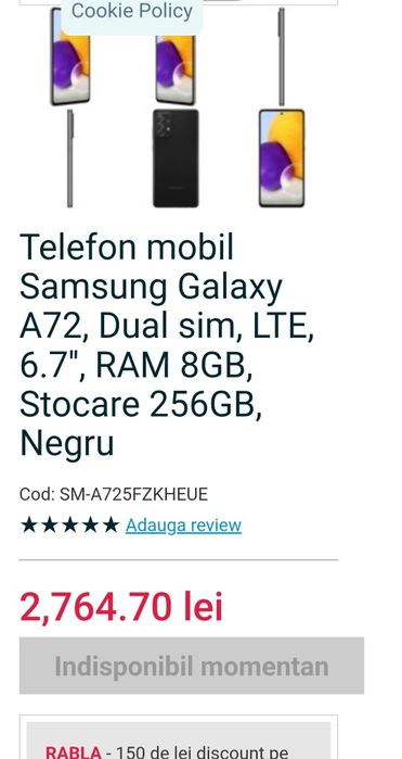 Vând Samsung A72  URGENT
