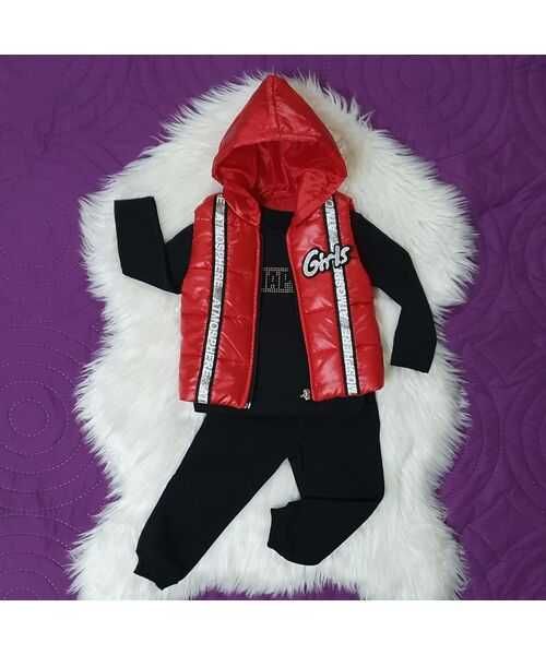 Set 3 piese , vesta , bluza maneca lunga si pantaloni