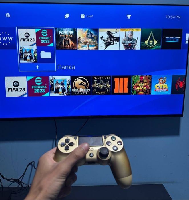 PS4 PlayStation 4 Pro 1TB 17+ O'yinlari Bilan Vzlom GoldHen 9.00