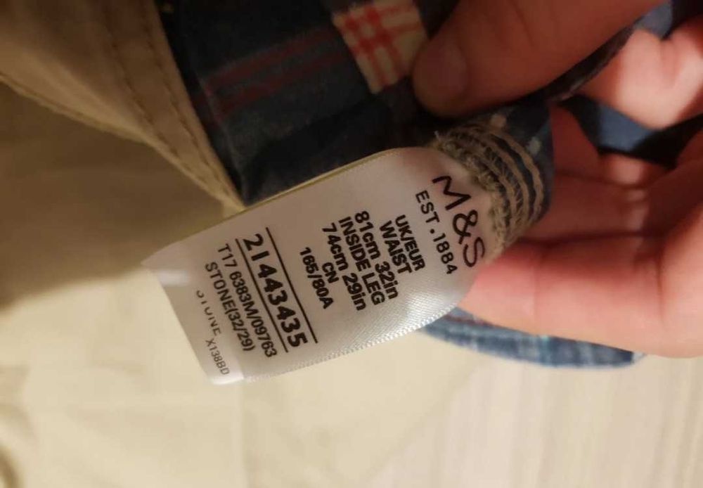 Pantaloni chino Marks & Spencer (M&S) - Mărimea W32 / L29
