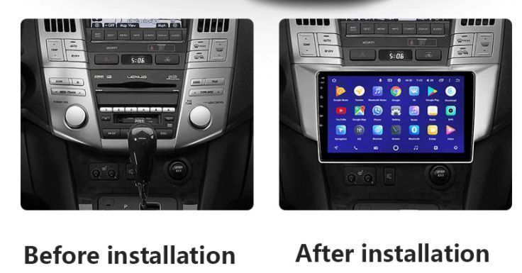 Lexus RX300 RX330 RX350 RX400H Toyota harrier Андроид Навигация , 9097