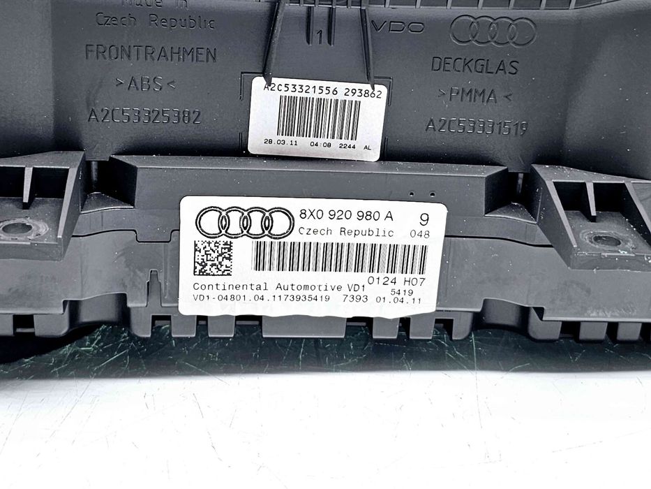 Ceas bord Audi A1 (8X1) [Fabr 2010-2018] 8X0920980A