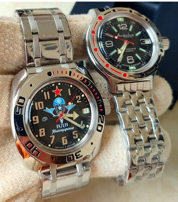 Новые  Командирские  Часы Амфибия