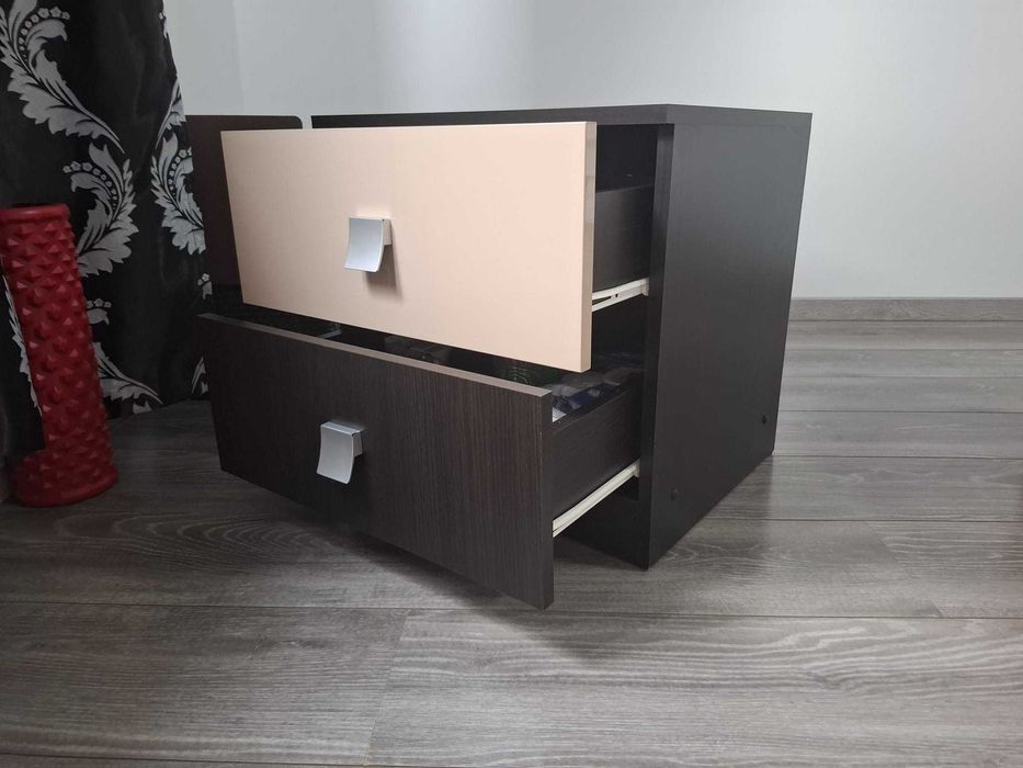 Noptiere wenge/cappuccino