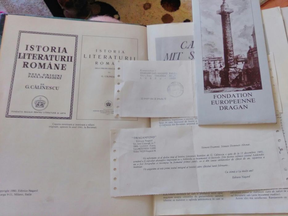 Unicat Istoria Literaturii Romane George Călinescu
