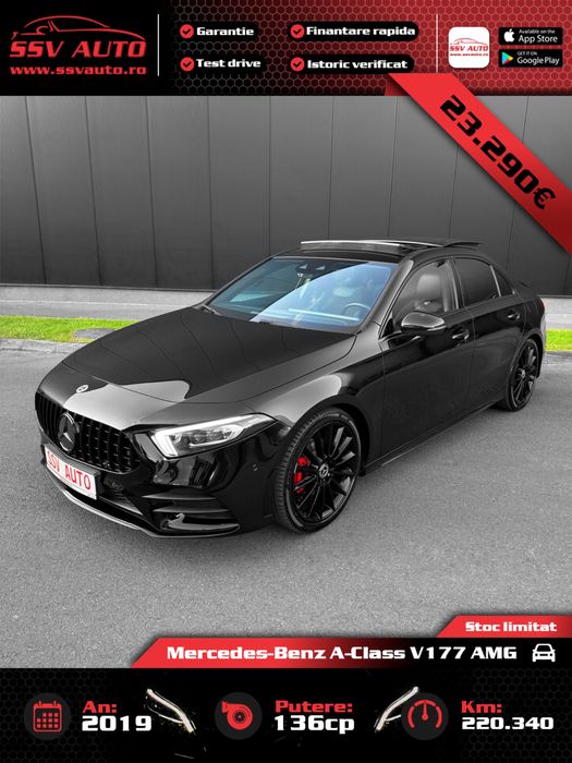 Mercedes-Benz A-Class AMG Display Panoramic Ambiental Plafon Instelat