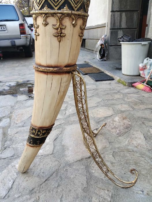 Декоративна колона - рог комплект с лампа