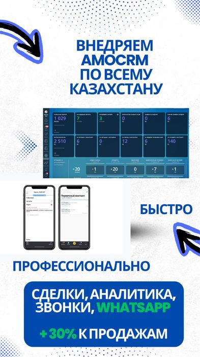 Настройка amoCRM от интегратора N1 в Казахстане