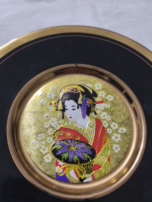Farfurie Japonia suflată cu Aur 24