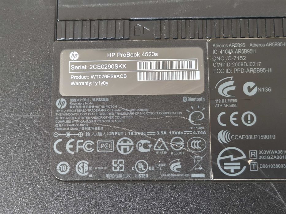 Ноутбук HP ProBook 4520s Core i3 350M