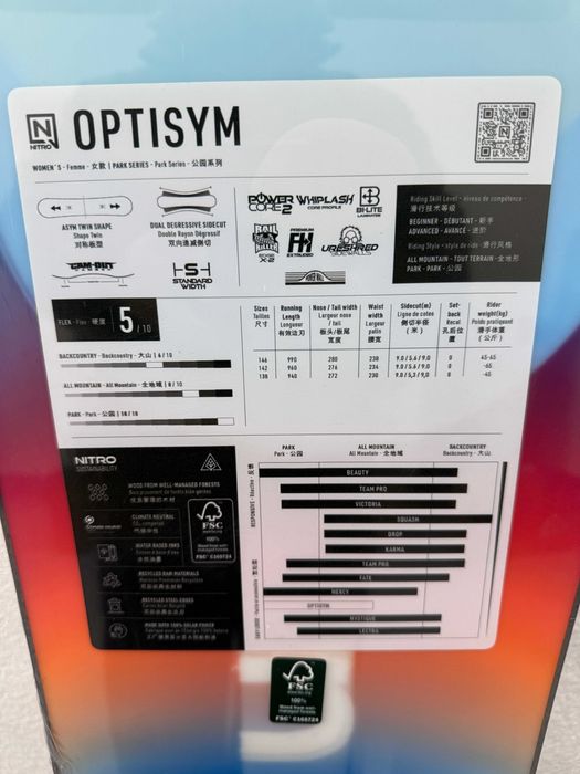 placa noua snowboard nitro optisym L142cm
