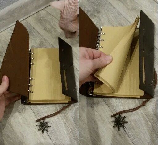 Кожаный блокнот