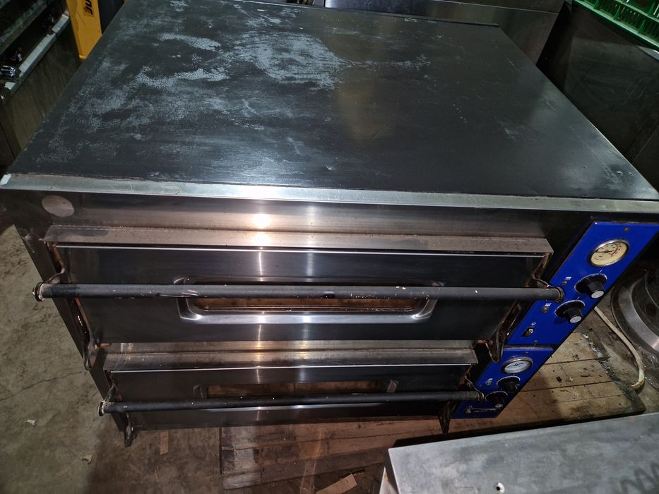 Cuptor pizza electric, la 380v, 4+4 pizza, samota buna