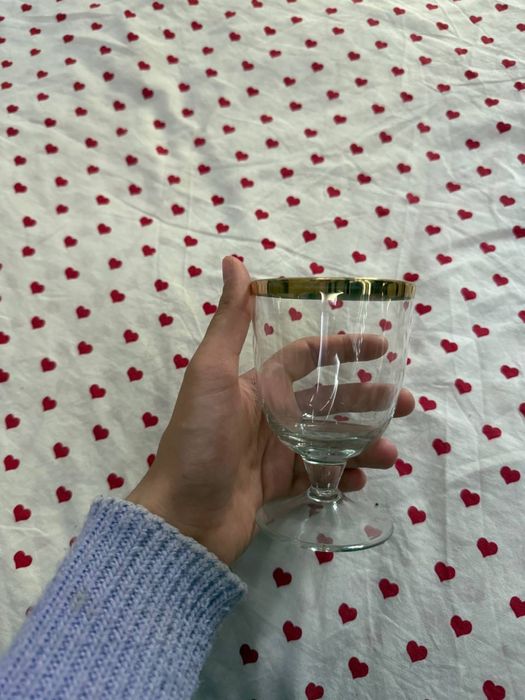 Стекляные бокалы фужеры богемского стекла