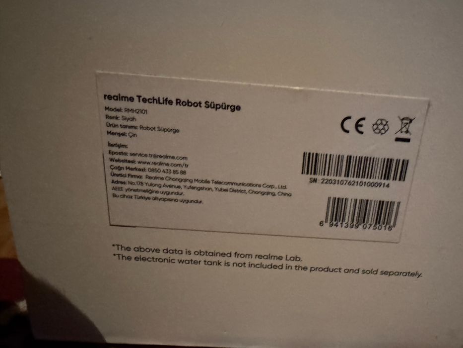 Ротоб пылесос realme TechLife Robot Süpürge