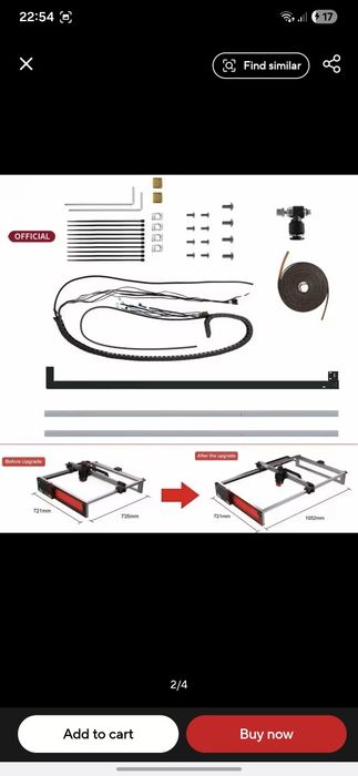Kit extensie Laser Two Trees TS2