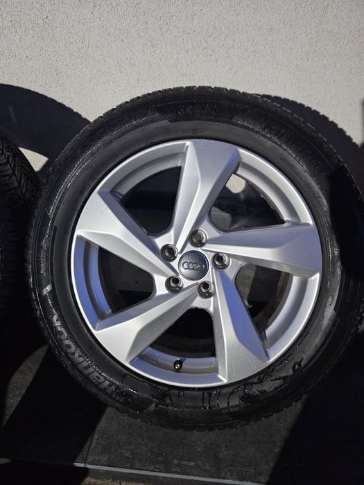 Jante originale Audi R18 + Anvelope iarna 235 55 18 dot 3124