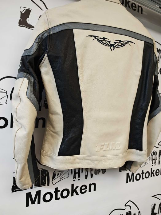 Geaca moto piele + blugi moto dama FLM marime 38